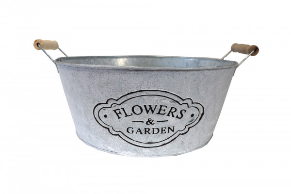 Schale Flower&Garden Ø34cm H15cm weiß