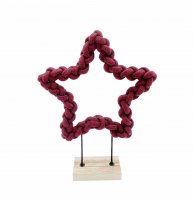 Stern Papierkordel auf Fuß Ø 21cm Stern Papierkordel auf Fuß Ø 21cm