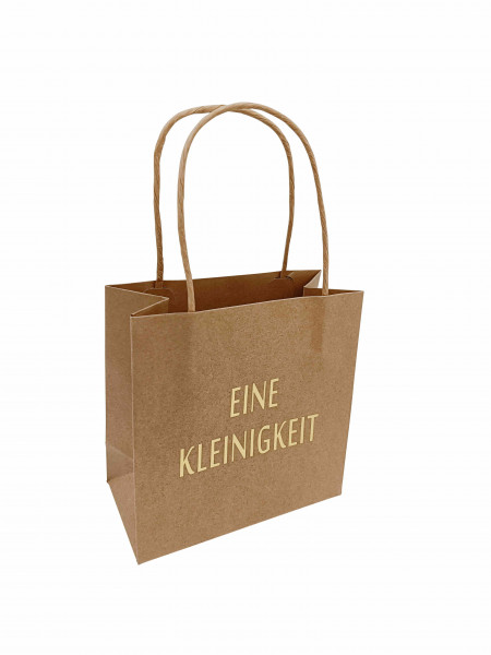 Papier-Tragetasche Eine Kleinigkeit 16/26 cm VE 12 St