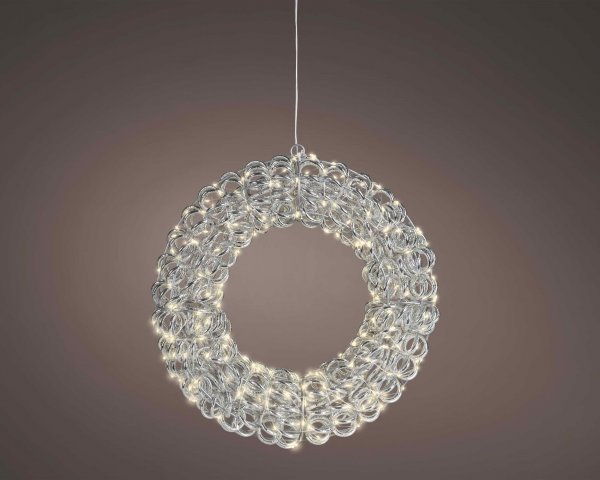 Micro-LED Alu-Kranz 300 Lichter Ø 38 cm