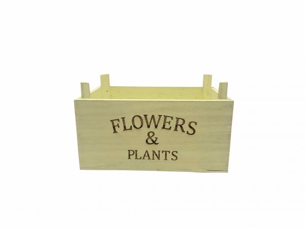 Holzkiste Flowers&amp;Plants 21,5 cm