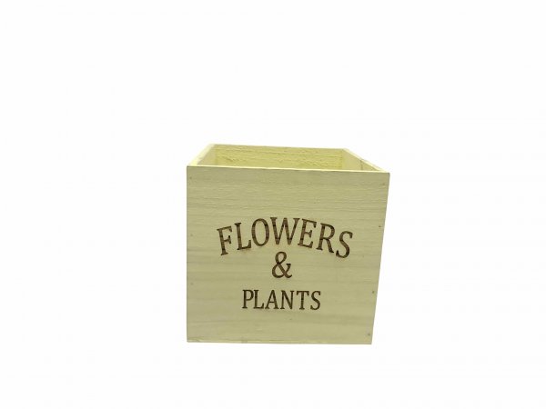 Holzkiste Flowers&amp;Plants 16 cm