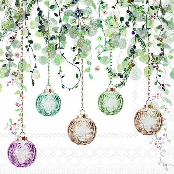 Serviette Weihnachtshänger 33 cm VE Set à 20 St