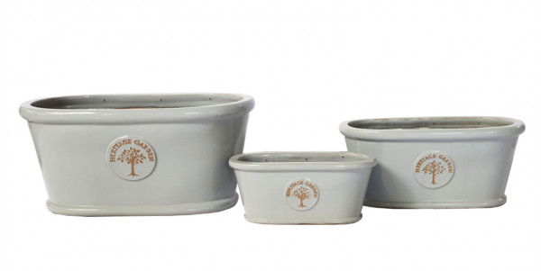 Jardiniere Heritage oval 33/43/56 cm 3er Set