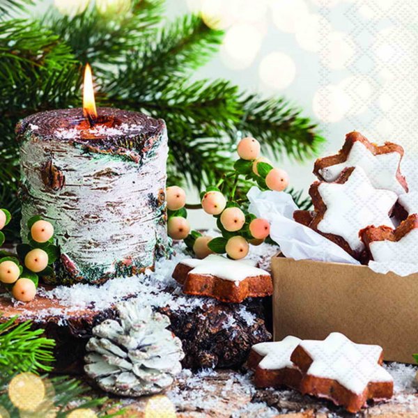 Serviette Birkenholzkerze 33 cm VE Set à 20 St