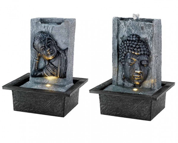 LED Brunnen Buddha 1 Licht 2 Modelle 27 cm