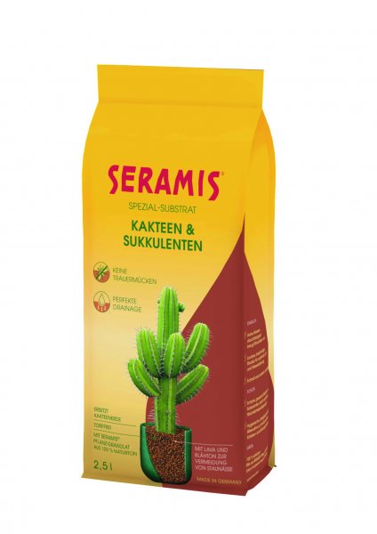 SERAMIS® Spezial-Substrat für Kakteen &amp; Sukkulenten 2,5 L