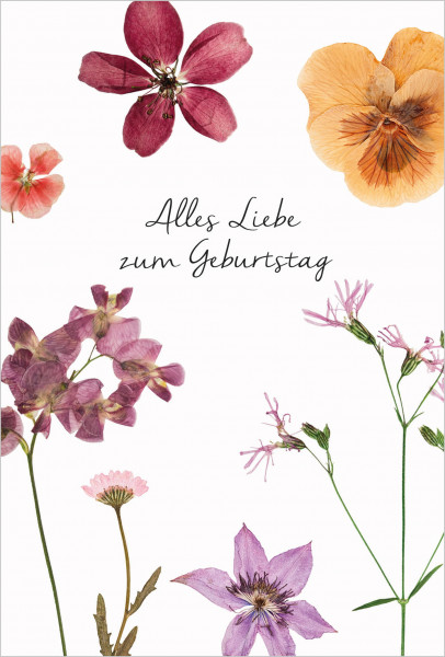 Glückwunschkarte Jardin Alles Liebe 17 cm VE 6 St