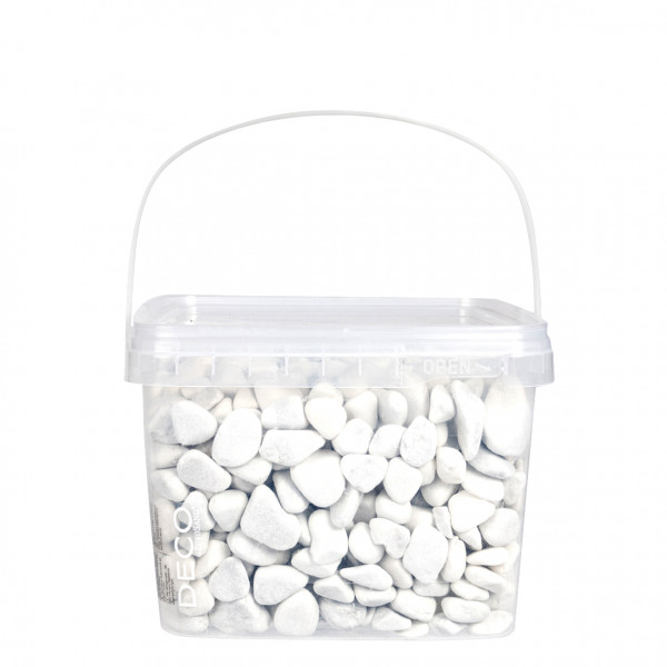 Pure White Pebbles 10-20 mm 3,5 L