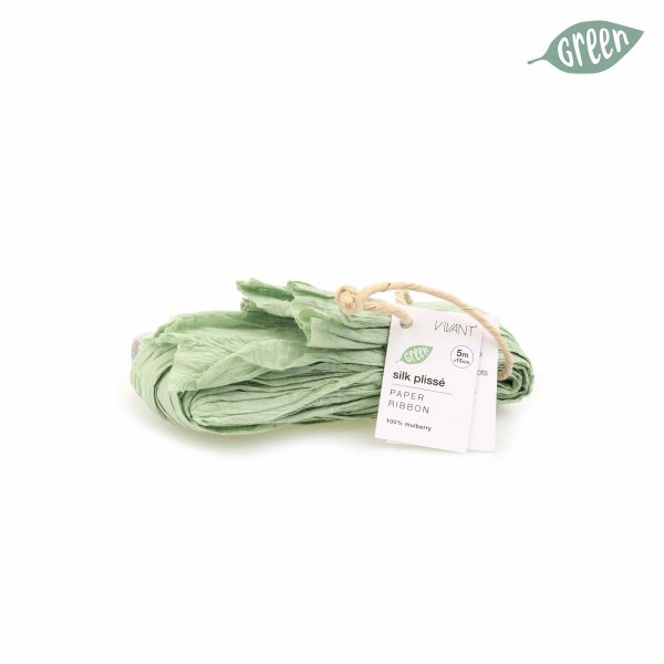 Seidenpapierband grün 5mx15cm
