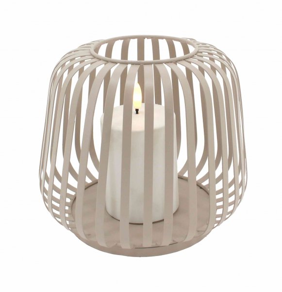 Laterne Cottage mit Solar Kerze Ø 40 cm