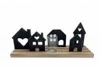 Windlichthalter Häuser 60 cm Windlichthalter Häuser 60 cm