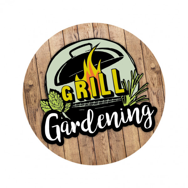 Schaufensterbeklebung 40x40cm - Grill Gardening