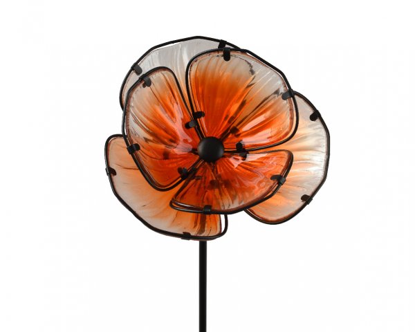 Gartenstecker Mohnblüte 91 cm