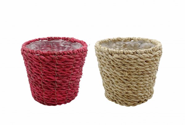 Pflanzkorb konisch rund 2-farbig sortiert Ø 23 cm