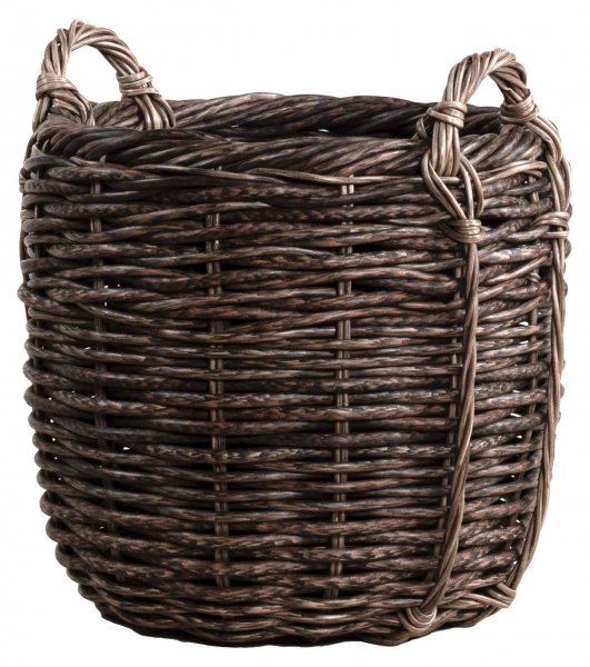 Rattan-Korb mit 2 Griffen Ø 40 cm
