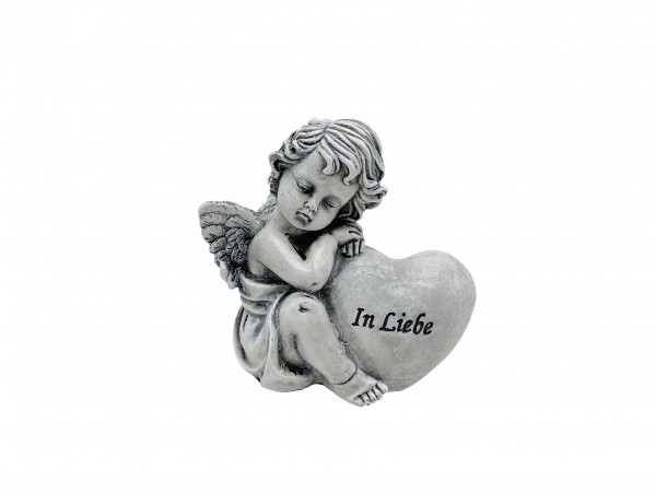 Engel mit Herz "In Liebe" 11 cm