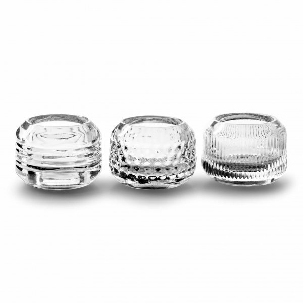 Teelichtglas Bodhi 3 Modelle Ø 8 cm