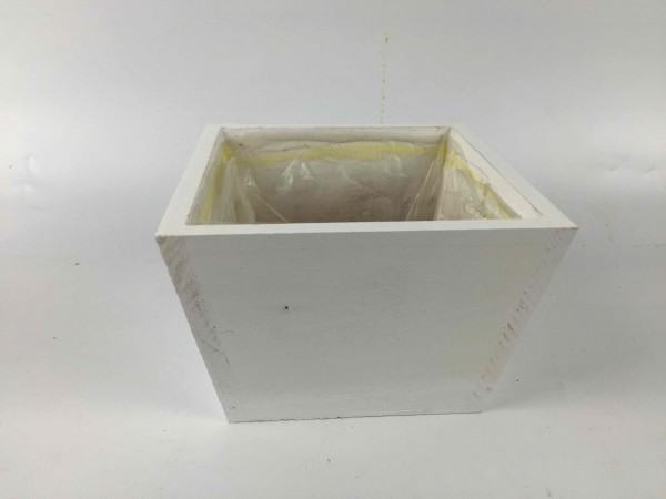 Holztopf quadratisch 14 cm