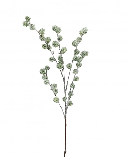Mini-Ball-Zweig mit Schnee 86 cm