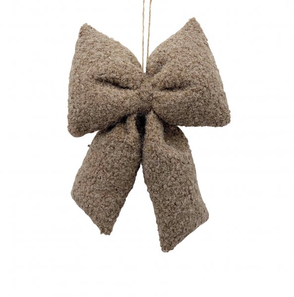 Schleife Bouclé hängend 24 cm