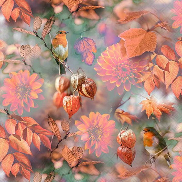 Serviette Herbst 33 cm VE Set à 20 St