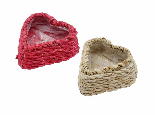 Pflanzherz 2-farbig sortiert 22 cm