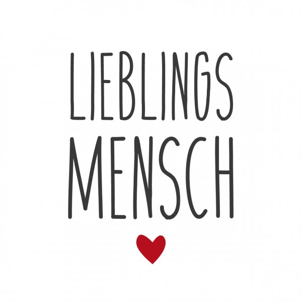 Serviette Lieblingsmensch 33 cm VE 20 St