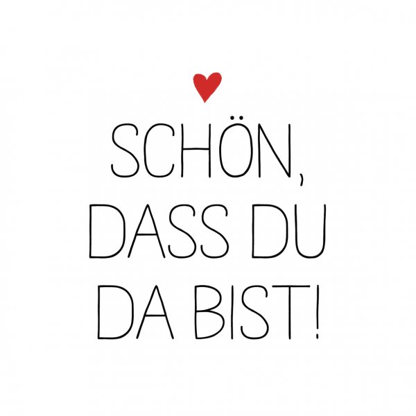 Serviette Du bist da 33 cm VE 20 St