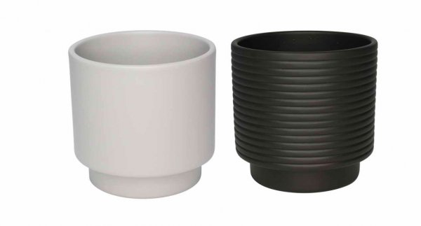 Übertopf Rings &amp; Glatt Ø 13 cm VE 8 St