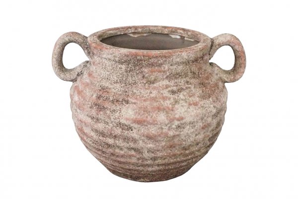 Terrakotta-Amphore mit zwei Griffen 12 cm