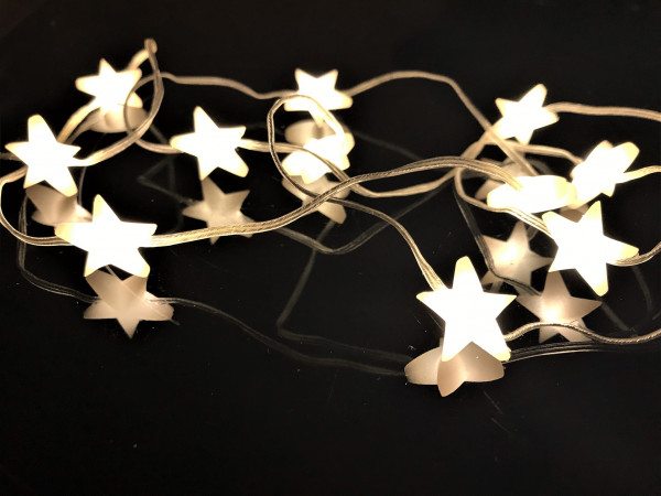LED Girlande mit Sternen 60 Lichter