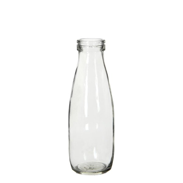 Glas Milchflasche rund 21 cm VE 12 St