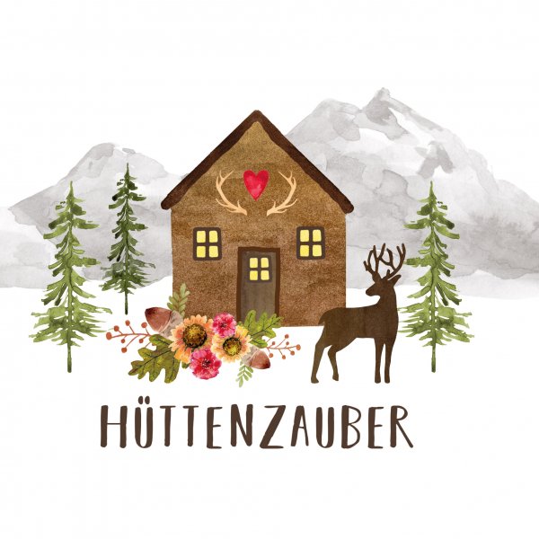 Serviette Hüttenzauber 33 cm VE 20 St