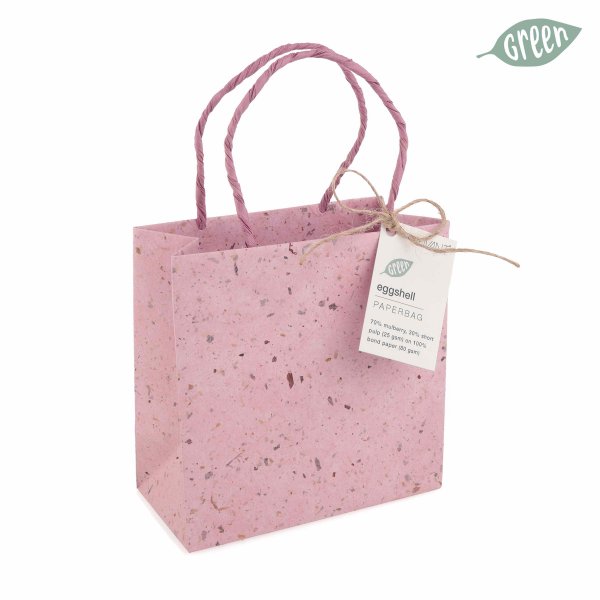 Papier-Tragetasche Eggshell 12 cm VE 5 St