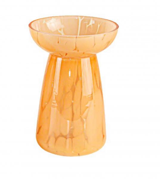 Hyazinthenvase orange H17,5cm