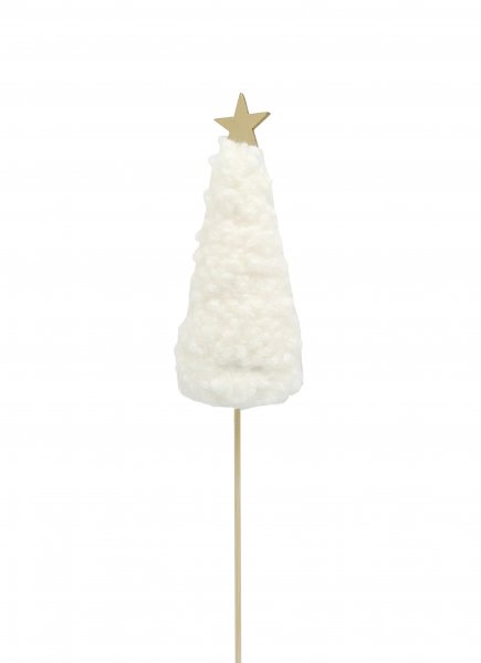 Stecker Tannenbaum Plüsch mit Stern 37 cm VE 12 St