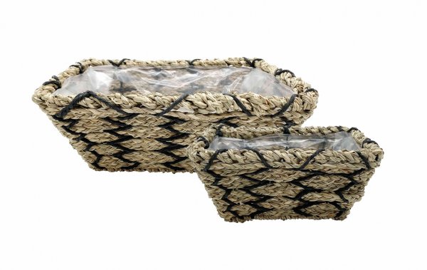 Pflanzschale rechteckig konisch 26/34 cm 2er Set