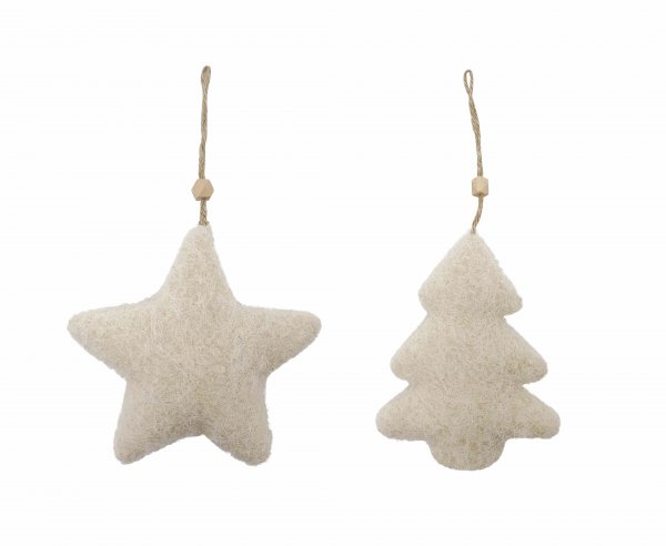 Stern/Tannenbaum mit Aufhängung Ø 13 cm VE 4 St