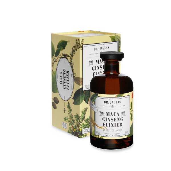 Maca Ginseng-Elixier im Geschenkkarton 35 % vol. 500 ml