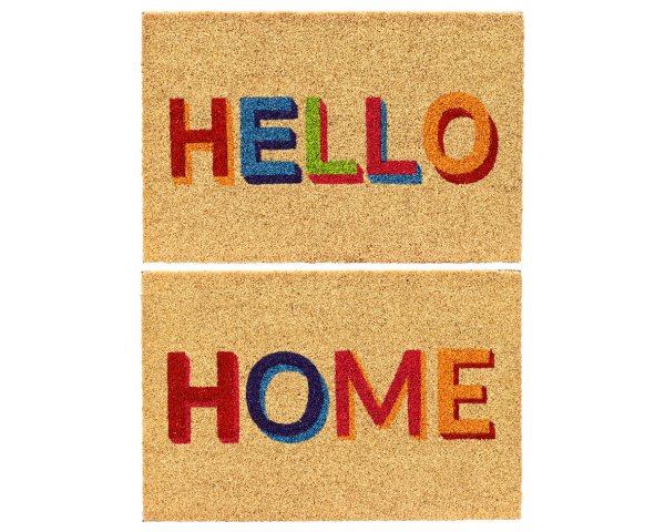 Fußmatte Hello/Home 2 Modelle 60 cm