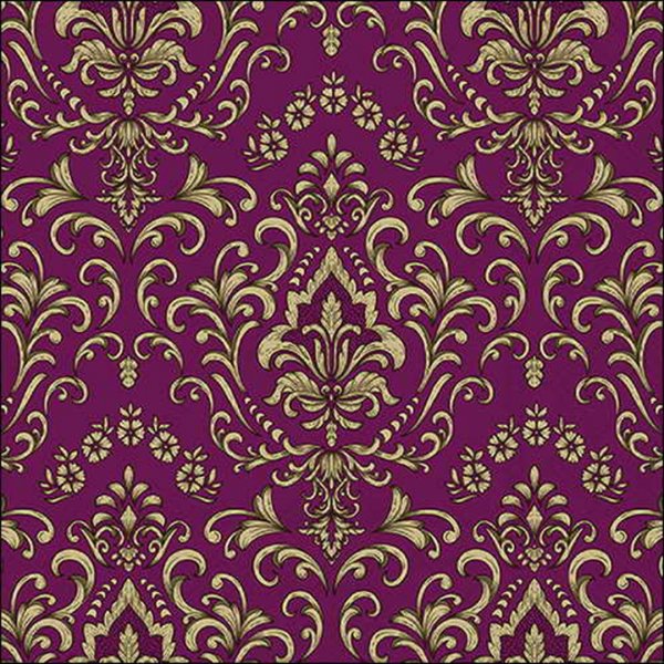 Serviette Barock bordeaux 33 cm VE Set à 20 St