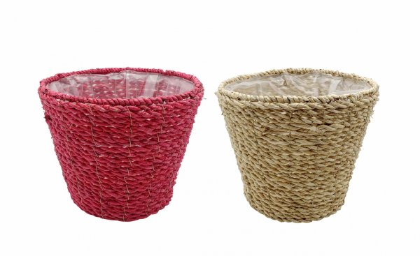 Pflanzkorb konisch rund 2-farbig sortiert Ø 35 cm