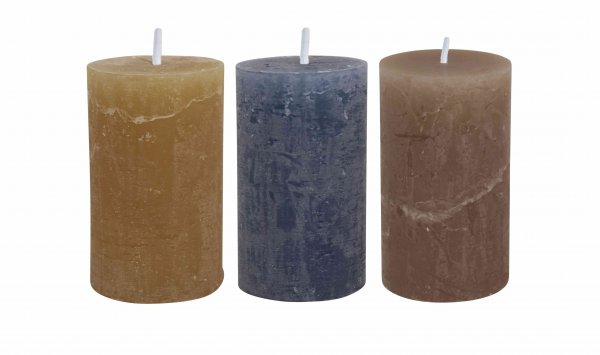 Stumpenkerze Rustik Trendsortiment 100/60 VE 12 St