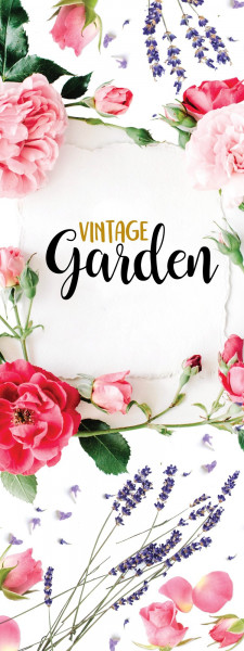 Hissflagge - Vintage Garden