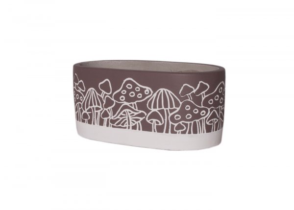 Zement-Jardiniere Pilz 22 cm