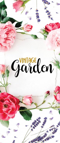 Dekobanner - VIntage Garden