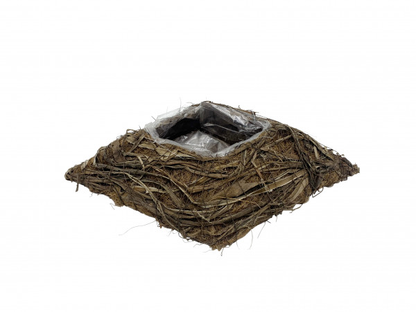 Pflanzkissen Raute Rattan/Moos 30 cm