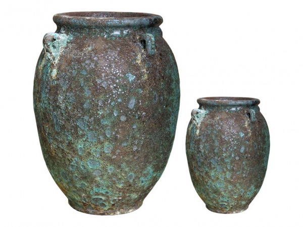 Vase Naxos rund mit Griffen 31/54 cm 2er Set