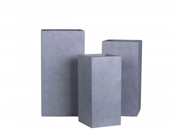 Hochkübel eckig 60/70/80 cm 3er Set